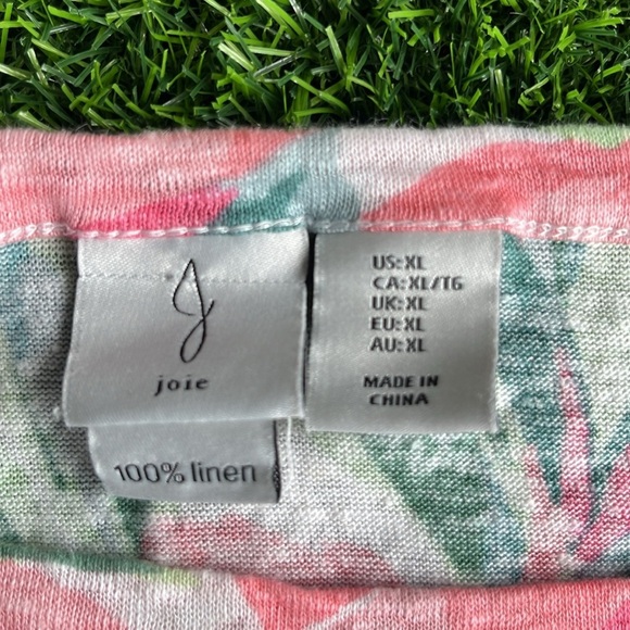 JOIE Cropped Floral Top size x large - Picture 4 of 6